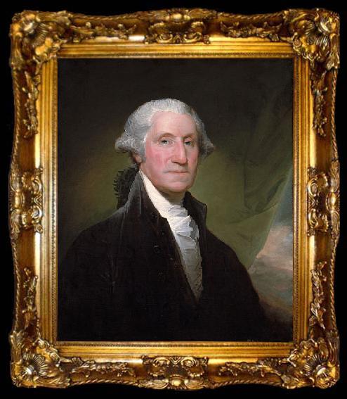 framed  Gilbert Stuart Portrait of George Washington, ta009-2